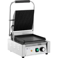 Royal Catering Kontaktgrill - Räfflad/slät - - 1,800 W
