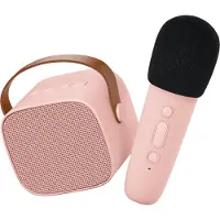 Lalarma Högtalare m. Mikrofon - Trådlös - Karaoke - Rosa - - One Size - Högtalare
