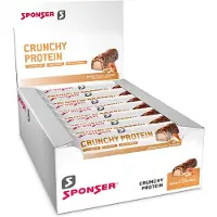 Sponser Sport Food Crunchy Proteinbarslåda Hallon 50g 12 Enheter