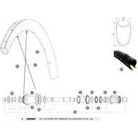 Mavic Cosmic Pro Carbon Ust Disc 650b Bakre Högra Ekrar 12 Enheter