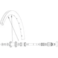 Mavic Rear Cosmic Slr 40 Rb Landsvägscykelfälg