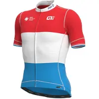 ALÉ Groupama Fdj 2021 Luxembourg Champion Pr-s Korta ärmar Cykeltröja