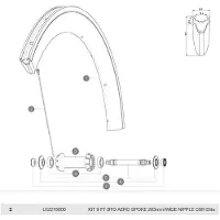 Mavic Aero Cxr Elite Exalith Front Ekrar 9 Enheter