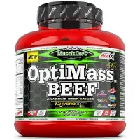 Amix Optimass Beef Proteinpulver För Dryck Dubbel Choklad Vit 2.5kg