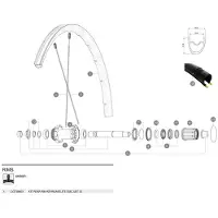 Mavic Ksyrium Elite Disc Ust 20 Rear Fälg