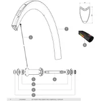 Mavic Cosmic Pro Carbon Sl Tubular Front Fälg