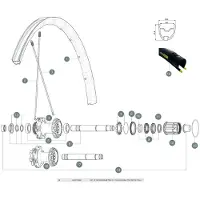 Mavic Ksyrium Pro Allroad 2016 Bakre Ekrar 12 Enheter