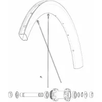 Mavic Front/rear Cosmic Sl 45 Disc Landsvägscykelfälg