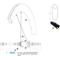 Mavic Comete Pro Carbon Disc Tdf Vänstra Ekrar 12 Enheter