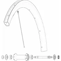Mavic Front Cosmic Sl 40 Rb Landsvägscykelfälg