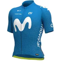 ALÉ Movistar Team 2020 Pr-r Korta ärmar Cykeltröja