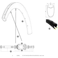 Mavic Cosmic Pro Carbon Ust Disc 650 Framhjulsspekarna 12 Enheter