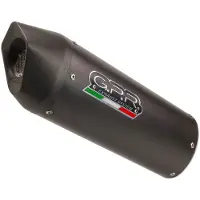 Gpr Exhaust Systems Furore Evo4 Nero Royal Enfield Interceptor 650 19-20 Ref:e4.roy.11.cat.fne4 Oval Ljuddämpare Typgodkänd