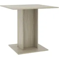 vidaXL Matbord sonoma-ek 80x80x75 cm spånskiva