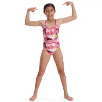 Speedo Punk Floral Lane Line Back Allover Endurance Baddräkt