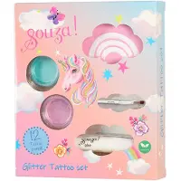 Souza Glitter-Tatueringar - 12 mallar - Unicorn - - One Size - Tatueringar