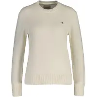 Gant för kvinnor. 4800200 Klassisk beige tröja (XL), Casual, Bomull