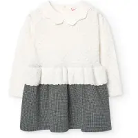 Boboli Knitwear Combined Klänning Med Långa ärmar