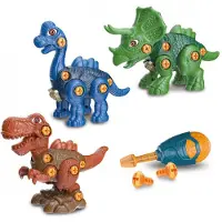 Tachan Dinosaurs 3-pack Med Manuell Och Elektrisk Skruvmejsel