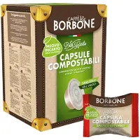 Caffe Borbone | Don Carlo Miscela Rossa Komposterbar - 50 kapslar til Lavazza A Modo Mio