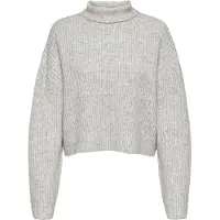 ONLY Tröja 'Melanie' ljusgrå / gråmelerad