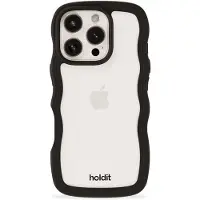 Holdit iPhone 16 Pro Max Skal Wavy Svart/Transparent