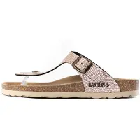 Bayton Pantolette 'Mercure' brun / vit