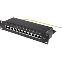 Renkforce Nätverk Patchpanel 254 mm (10) CAT 6 1 U Bestyckad