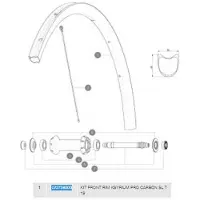 Mavic Ksyrium Pro Carbon Sl Tubular 19 Framfälg