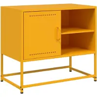 vidaXL TV-skåp senapsgul 68x39x60,5 cm stål