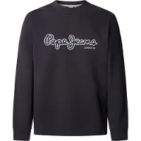 Pepe Jeans för män. PM582757 Dorian sweatshirt svart (M), Casual, Bomull