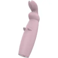 Nude Glass Hazel - klitorisstimulator vibrator med kaninöron - uppladdningsbar - lila