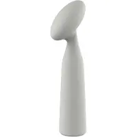 Nude Glass Luna - minivibrator wand - uppladdningsbar - grå