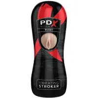 PDX - masturbator med vibration - realistisk vagina - naturfärg