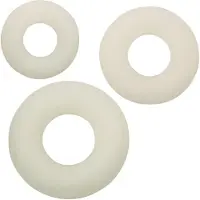 California exotic novelties Självlysande penisringar i mjukt silikon - 3-pack