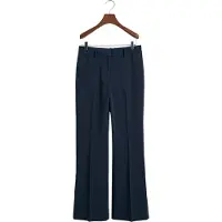 Gant för kvinnor. 4150334 Marinblå klänningbyxor med smal passform och utsvängd passform (34), Casual, Polyester, Marino
