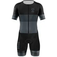 Otso Black Kortärmad Triathlondräkt