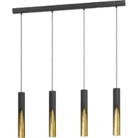 Eglo BARBOTTO LÅNGBORD 4L GU10 SVART/GULD