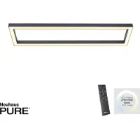 Pure Taklampor , Lines Square, dimbara, Svart, Vardagsrum, Metall, Modern