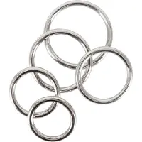 Bad Kitty - penisring set i metall - 5 delar