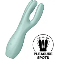 Satisfyer Threesome 3 - uppladdningsbar klitorisstimulator (mintgrön)