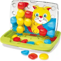 Quercetti Stickmosaik - Fantacolor Baby - 40 Delar - 4401 - - One Size - Kreativt lekset
