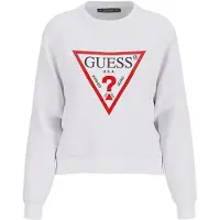 GUESS Sweatshirt röd / svart / vit