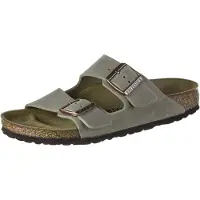 Birkenstock - Sandaler och flip-flops dam - Arizona Oiled Leather Narrow Tobacco Brown för Unisex - Storlek 39 - Brun
