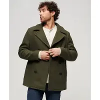 Superdry för män. M5011678A Merchant Store ullrock grön (XL), Casual, Polyester