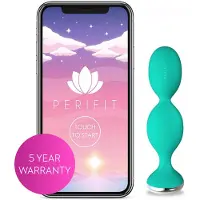 Perifit - smart, uppladdningsbar geishakulor (grön)