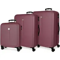 Roll Road unisex. 506942B 55-65-75cm Cambodia Maroon Hard Case Set maroon (OSFA), Red, Casual, ABS / Polycarbonate, Big, Medium, Cabin