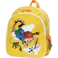 Peppi Pitkätossu Pippi Barnryggsäck Gul
