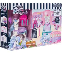Wild Manes JAKKS Wild Manes Playset Perlas Clubhouse Trailer