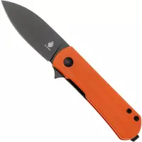 Kizer Cutlery Vanguard Yorkie V3525A2 Liner Lock, Black Nitro V, Orange G10, pocket knife, Ray Laconico design